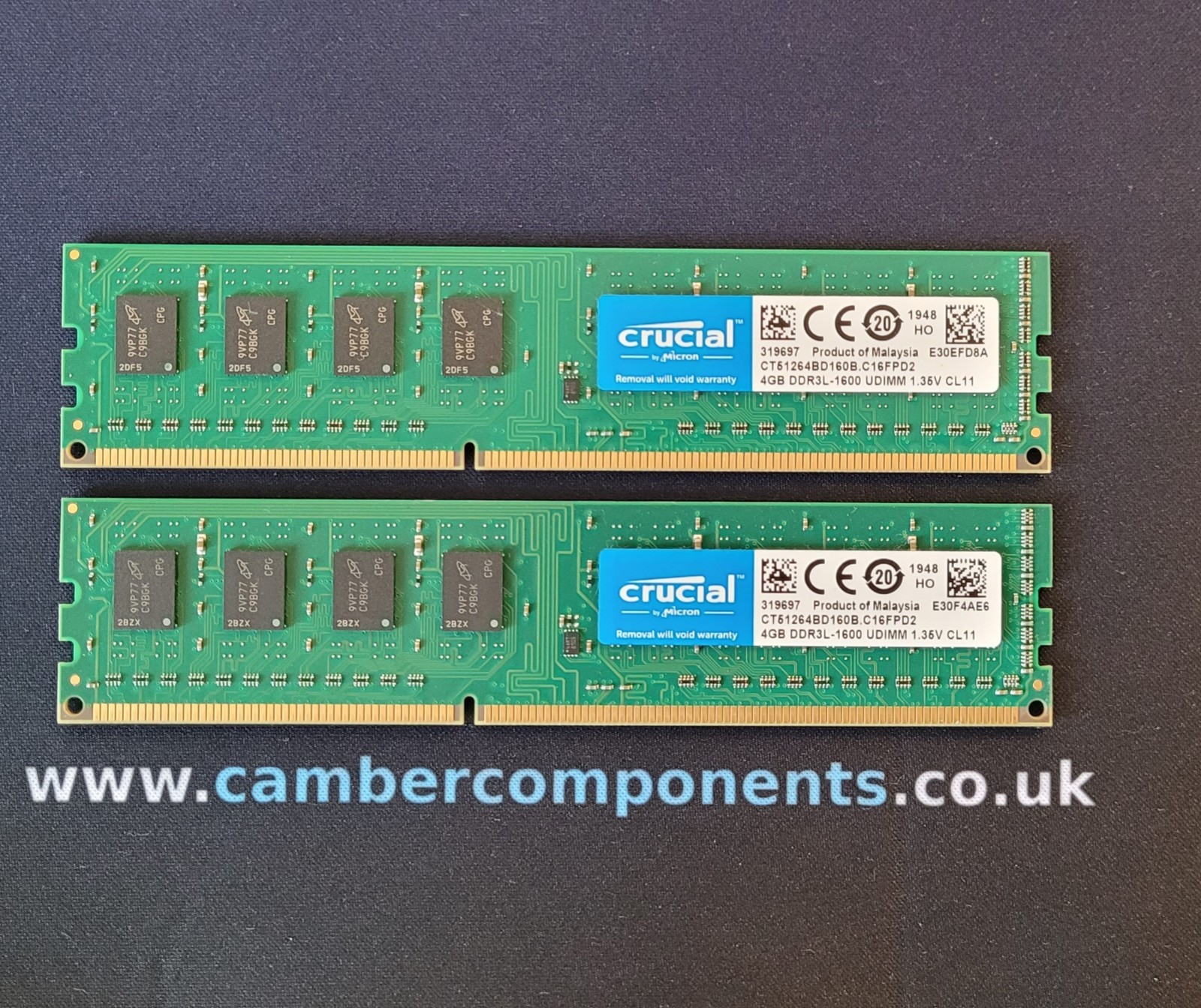 Crucial 2x4GB DDR3 1600MHz